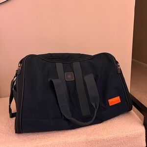 Stitch Navy and Orange Duffel Bag and Dopp kit